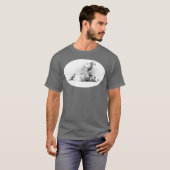 ブーイングの恐竜のティー Tシャツ (正面フル)