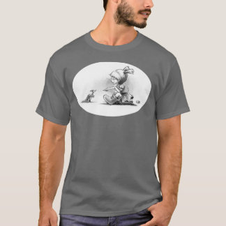 ブーイングの恐竜のティー Tシャツ