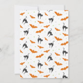 ブーイングの無声スー音およびハロウィンの願い 招待状 (裏面)