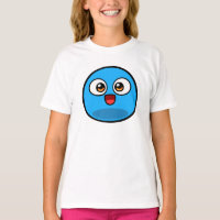 ブーイングの袖Reglan女の子のための3/4枚のTシャツ