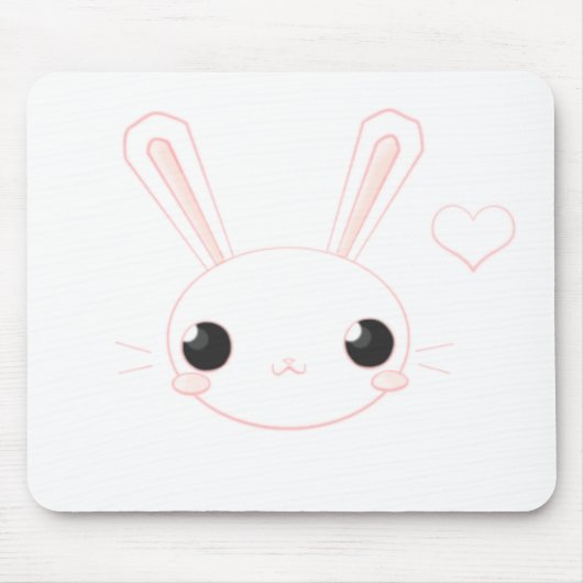 ブーイングブーイングのバニーのChanのマウスパッド マウスパッド (正面)