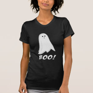 ブーイング! かわいいハロウィンの幽霊のTシャツ Tシャツ