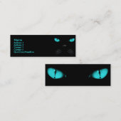 ブーイング-アクアマリンのプロフィールカード スキニー名刺 (正面/裏面)