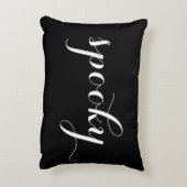 ブーイング! 及びハロウィンの不気味な二重味方された枕 アクセントクッション (裏面(縦))