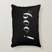 ブーイング! 及びハロウィンの不気味な二重味方された枕 アクセントクッション (正面(垂直))