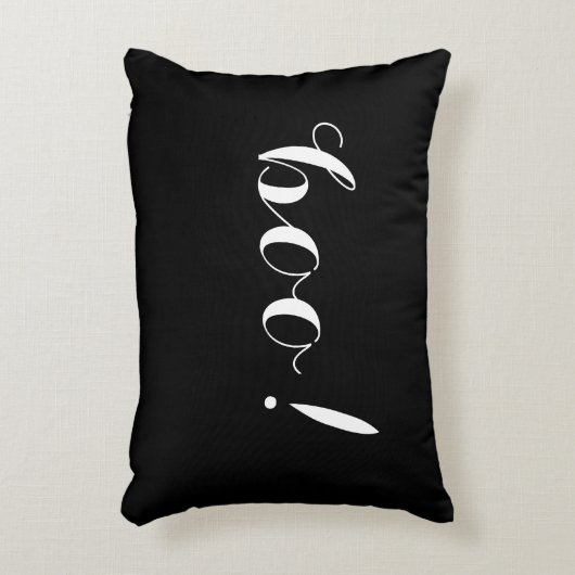 ブーイング! 及びハロウィンの不気味な二重味方された枕 アクセントクッション (正面(垂直))