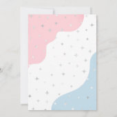 ブーイ・オア・グルー ハロウィン ゴースト 性別発表パーティー 招待状 (裏面)