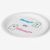 ブーイ/グールハロウィーン幽霊ジェンダーリビール ペーパープレート (アングル)