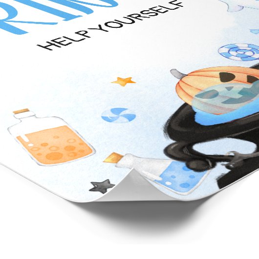 ブーイ・ハロウィーンベイビーシャワードリンク ポスター (角)