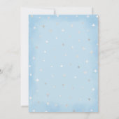 ブーカワイイブルーの幽霊ベイビーシャワーをのぞく 招待状 (裏面)