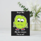 ブーガー・マン!- -おもしろいはがき ポストカード (スタンド正面)