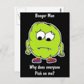 ブーガー・マン!- -おもしろいはがき ポストカード (正面/裏面)