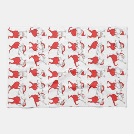 ブーギーウギーサンタクロウスホリデーキッチンタオル キッチンタオル