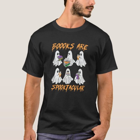 ブークスはスプーク幽霊の本ハロウィンティー Tシャツ (正面)