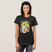 ブークス幽霊おかしなハロウィーン先生図書室 Tシャツ (正面フル)