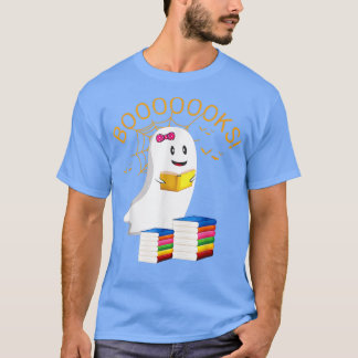 ブークハロウィン読幽霊本可愛い本好き Tシャツ