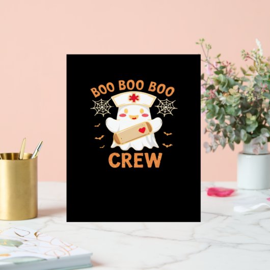 ブークルーおもしろい幽霊不気味ハロウィーンナースT-Shir アクリルサイン (ウェディング)