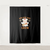 ブークルーおもしろい幽霊不気味ハロウィーンナースT-Shir タペストリー (正面)