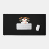 ブークルーおもしろい幽霊不気味ハロウィーンナースT-Shir デスクマット (キーボード&マウス)