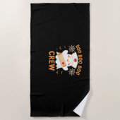 ブークルーおもしろい幽霊不気味ハロウィーンナースT-Shir ビーチタオル (正面)