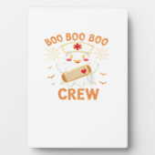 ブークルーおもしろい幽霊不気味ハロウィーンナースT-Shir フォトプラーク (正面)