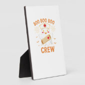 ブークルーおもしろい幽霊不気味ハロウィーンナースT-Shir フォトプラーク (側面)