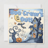 ブークルーが出た!ヴィンテージ・ハロウィンイラスト 招待状 (正面)
