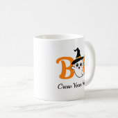 ブークルーオレンジハロウィンファミリーパーソナライズされた コーヒーマグカップ (正面右)