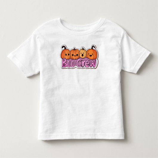 ブークルーカワイカボンプキンハロウィーン トドラーTシャツ (正面)