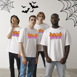 ブークルーカワイカボンプキンハロウィーン Tシャツ