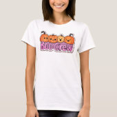 ブークルーカワイカボンプキンハロウィーン Tシャツ (正面)