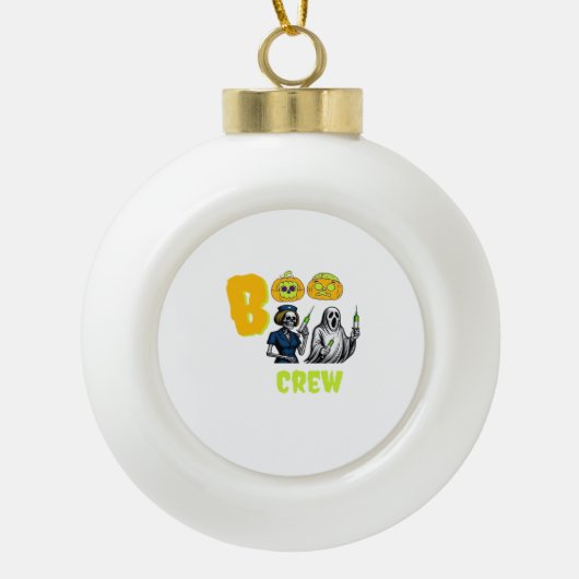 ブークルークラシックのTシャツ セラミックボールオーナメント (正面)