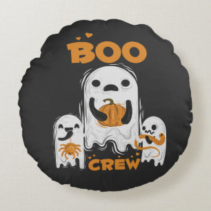 ブークルーゴーストハロウィンラウンドピロー ラウンドクッション