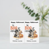 ブークルードッグスクールパーティーハロウィンカード ポストカード (スタンド正面)