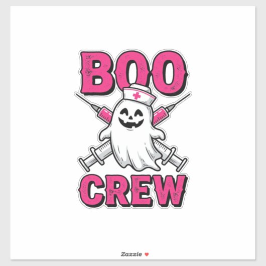 ブークルーナースゴーストハロウィンベクター デザイン 1 シール (シート)
