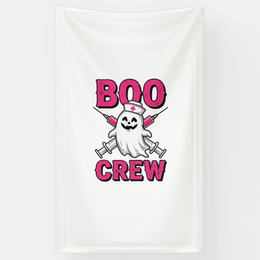ブークルーナースゴーストハロウィンベクター デザイン 1 横断幕 (縦)