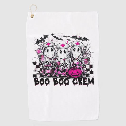 ブークルーハロウィンクラシックナースTシャツ ゴルフタオル (正面)