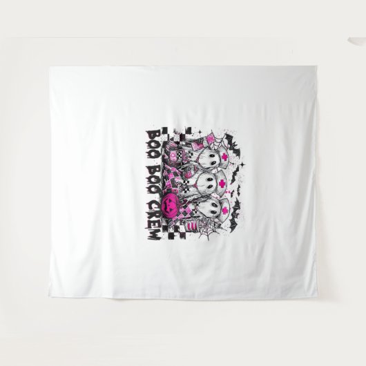 ブークルーハロウィンクラシックナースTシャツ タペストリー (正面(横))