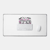 ブークルーハロウィンクラシックナースTシャツ デスクマット (キーボード&マウス)