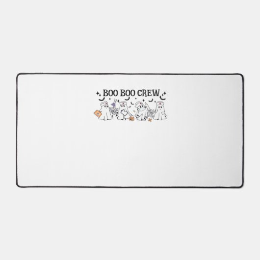 ブークルーハロウィンクラシックTシャツ デスクマット (正面)