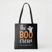 ブークルーハロウィーンブラックオレンジファミリー名 トートバッグ (正面)