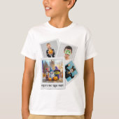 ブークルーハロウィーンライム幽霊モンスタースケルトン Tシャツ (正面)