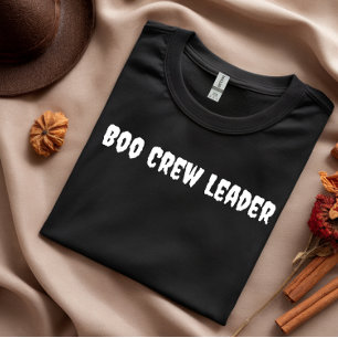 ブークルーリーダーホワイトタイポグラフィ Tシャツ