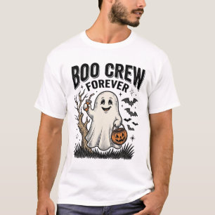 ブークルー永遠のヴィンテージゴーストハロウィンTシャツデザイン Tシャツ
