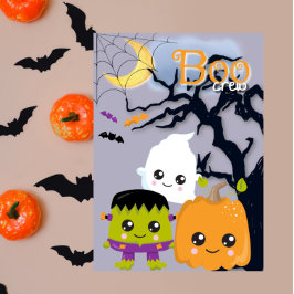 ブークルー1かわいいハロウィンカー子供へド カード