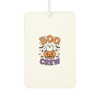 ブークルー かわいいお化けのかぼちゃ ハロウィンTシャツ デザイン カーエアーフレッシュナー