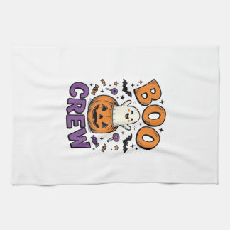 ブークルー かわいいお化けカボチャ ハロウィンTシャツ デザイン キッチンタオル