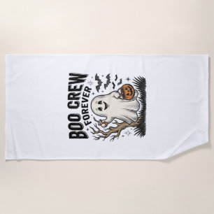 ブークルー フォーエバー ヴィンテージ ゴースト ハロウィン Tシャツ デザイン ビーチタオル