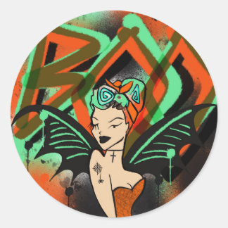 ブーグラフィティウィッチシール ラウンドシール