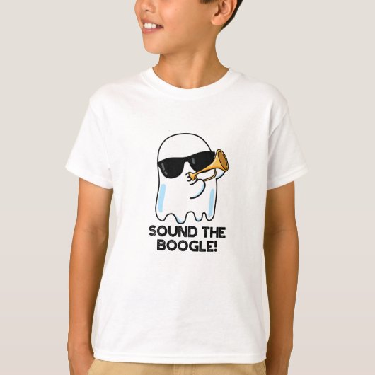 ブーグルおもしろい幽霊を鳴らす Tシャツ (正面)